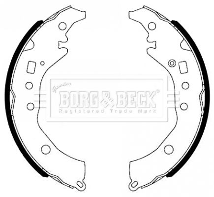 BORG & BECK Комплект тормозных колодок BBS6493